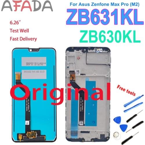 Original 6.26'' For Asus Zenfone Max Pro (M2) ZB630KL ZB631KL LCD DIsplay Touch Screen Digitizer Assembly For Asus X01BDA lcd