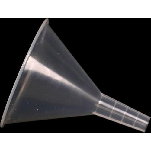 1 Pcs 100mm Laboratory Funnel Lab Accessory 100mm Clear White Plastic Filter