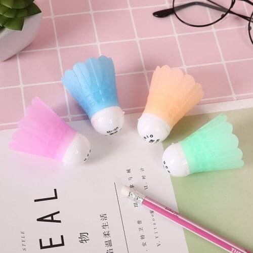 1pcs Creative Novelty Badminton Pencil Sharpener Cutter Knife Kawaii Student Stationery Promotional Gift Kids Prizes
