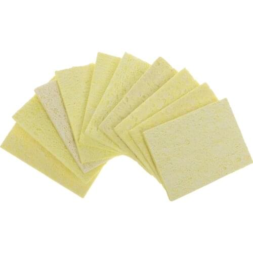 10pcs Heatstable Soldering Iron Cleaning Sponge High Temperature Resistant Welding Accessories