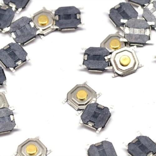 100pcs 4*4*1.5mm Momentary Type Tactile Push Button Switch 4 Pin SMD Surface Mount 4x4x1.5mm Waterproof