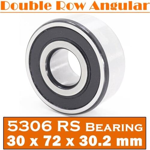 5306 2RS Bearing 30 x 72 x 30.2 mm ( 1 PC ) Axial Double Row Angular Contact 5306RS 3306 2RS 3056306 Ball Bearings