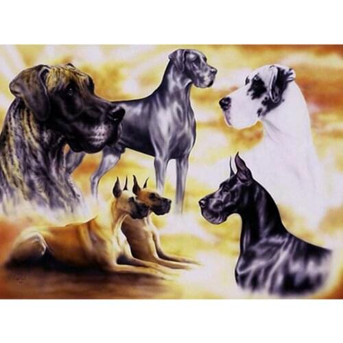 Diy diamond embroidery dog animal 5d diamond painting,full diamond mosaic picture of rhinestones cross-stitch christmas wall art