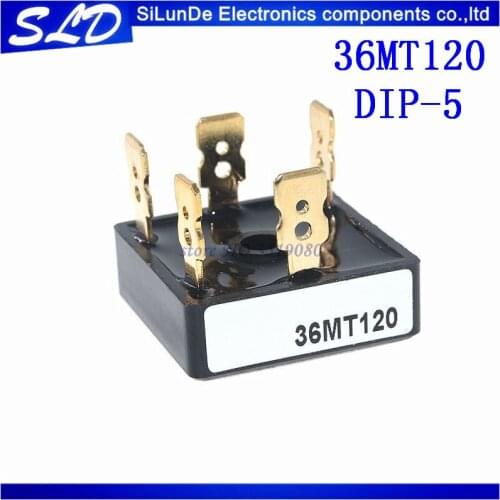 Free Shipping 10pcs/lot 36MT120 36MT120A RECT BRIDGE 3-PHA 1200V 35A D-63 new and original In Stock