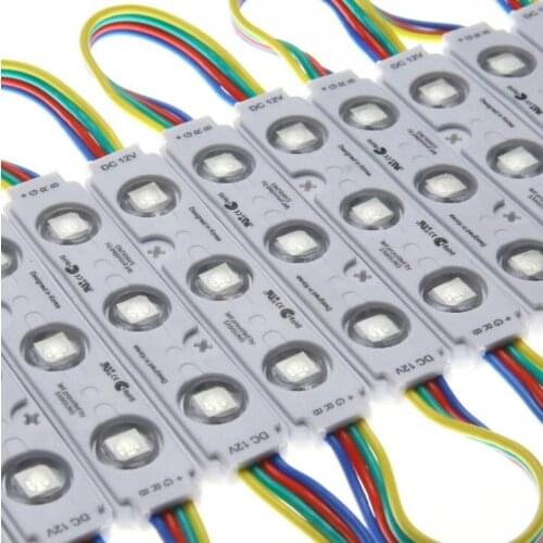 Free shipping 5050 RGB 3leds injection led module RGB 12VDC 0.75W RGB injection led module 2 years warranty