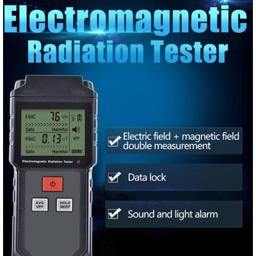 Electromagnetic Radiation Detector Tester Electromotive Force Meter Rechargeable Handheld Portable Counter Emission Dose Meter