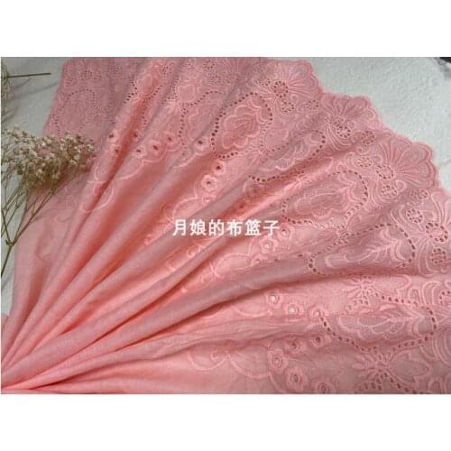 DIY handmade quilts pink cotton cloth art restoring ancient ways 48 cm lace color cotton embroidery lace
