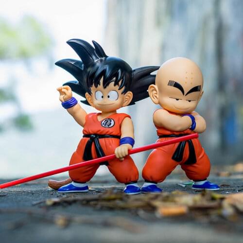 Dragon Ball Childhood Goku Kuririn Pvc Action Figure Toys Anime Model Doll Children Gift Animation Ornaments Decorations