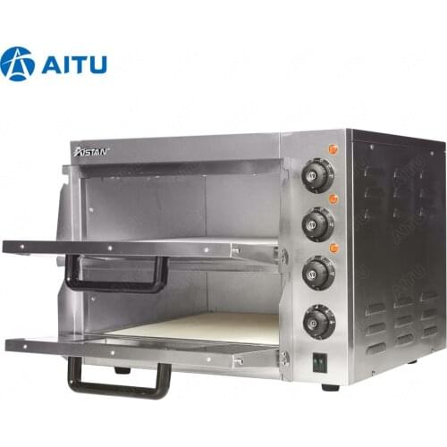 EP1ST Stainless Steel Electric Commercial Bakery Oven With Stone for Pizza Baking Oven Single Double Layers Decks 220V 110V