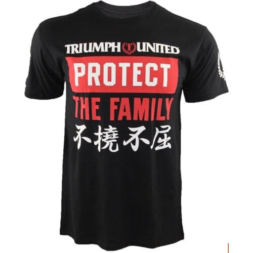 Man sleeve t-shirt Tiger MuayThai fight tops black XL XXL Trainning & Exercise T-shirts