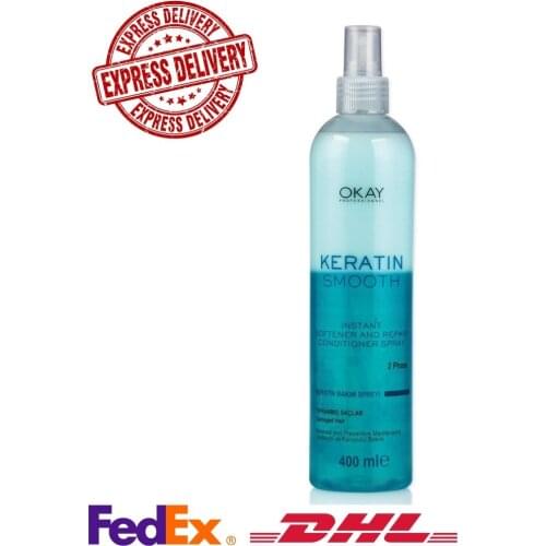 Keratin smooth care spray, 400ml Shiny and smooth hair FAST DELIVERY