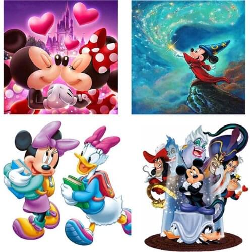 Disney DIY Full Diamond Diamond Painting Kit Artist Home Decoration Cartoon Children Room Decoration Mosaic Picture Cross Stitch