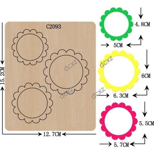 New Garland, photo frame, card Wooden die Scrapbooking C2093 Cutting Dies