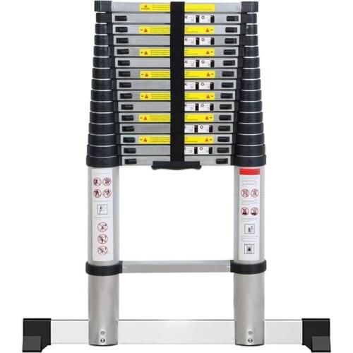 New Ladders 4.7m Stable Foldable telescopic aluminum ladder Multi Purpose Industrial Herringbone Straight Ladder step HWC
