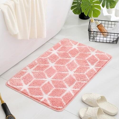 Simple Stripe European Style Carpet Living Room Doormat Bathroom Absorbent Floor Mat Kitchen Non-slip Floor Mat Household Carpet