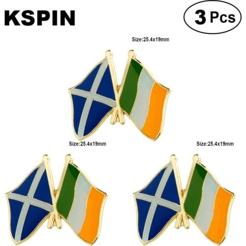 Scotland Ireland Frendship Lapel Pin Brooches Pins Flag badge Brooch Badges