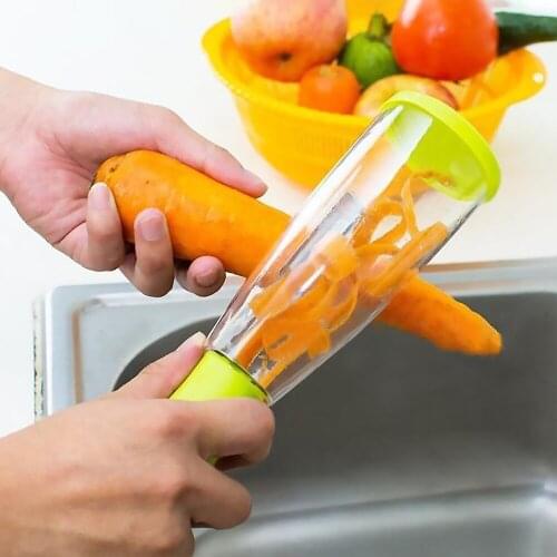 Apple Peeler Cutter Vegetable Tools Fruit Peeler Plastic Apple Trash Storage Case Kitchen Accessories Gadgets