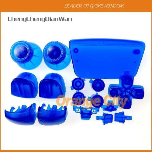 1set Clear D-pad R1 L1 R2 L2 Direction Key ABXY Full Set Buttons Handle Joysticks Cover Caps For PlayStation 5 PS5 Controller
