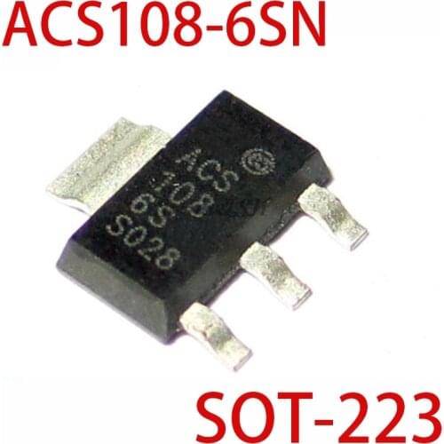 10pcs/lot ACS108-6SN-TR ACS108-6SN ACS108-6S ACS108 108-6S SOT-223 0.8A 600V