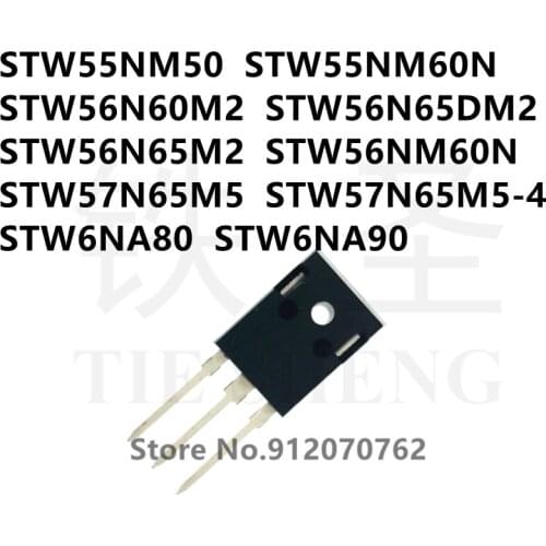10PCS/LOT STW55NM50 STW55NM60N STW56N60M2 STW56N65DM2 STW56N65M2 STW56NM60N STW57N65M5 STW57N65M5-4 STW6NA80 STW6NA90 TO-247