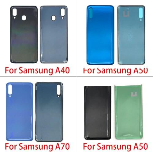 10Pcs/Lot, Battery Back Cover Rear Door For Samsung Galaxy A40 A405F A50 A505F A70 A705F A80 A805F Housing STICKER Adhesive