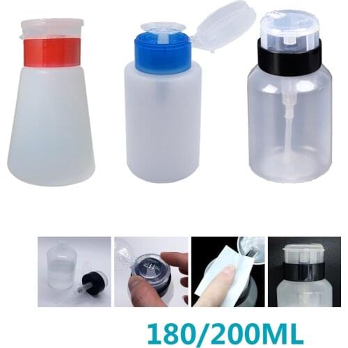 200ml/180ml Press-on Plastic Bottle With Scale Alcohol Bottle Storage Cleaner Soldering Paste for Phone Tablet PC Repair Tool