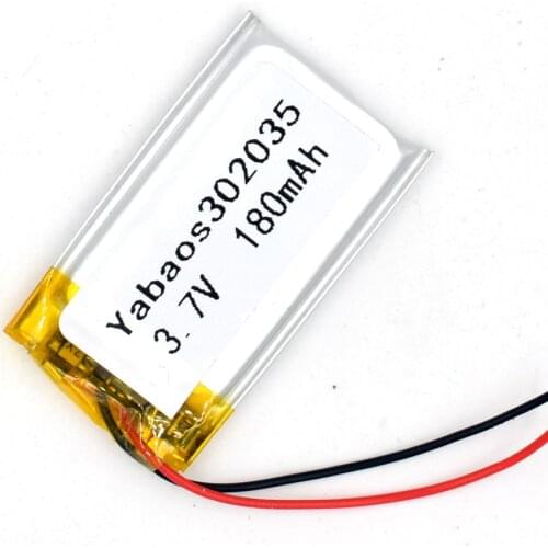 3.7V 200 mAh 302035 Li-Polymer Rechargeable Battery Li Po ion for GPS Bluetooth MP3 MP4 032035