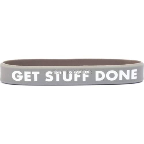 300pcs Get Stuff Done Silicone Wristband Bracelet Free Shipping By DHL