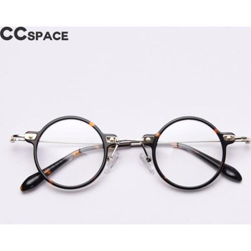 49811 Round Acetate Optical Glasses Frames Retro Anti Blue Light Men Women Fashion Computer Eyeglasses