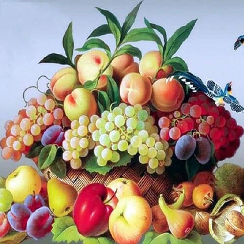 DIY Diamond Painting Full Square Fruit Diamond Embroidery Apple Picture Of Rhinestones Crystal Mosaic