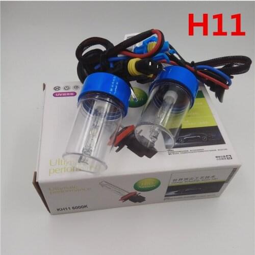 Car Flashing 2pcs H11 HID lamp 55W xeno headlight bulb H11 3000K 4300K 6000K 8000K Auto 100% Replace headlamp light car-styling