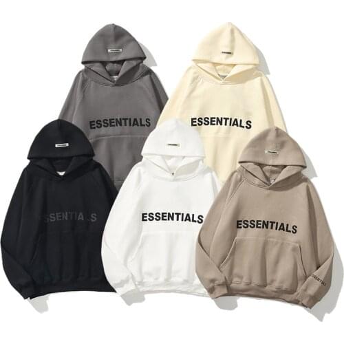 Essentials Hoodies 100%1:1Spring and Autumn Men and Women Sweatshirts West Loose Ovesize Hip Hop Sweatshirts Essentials Pullover