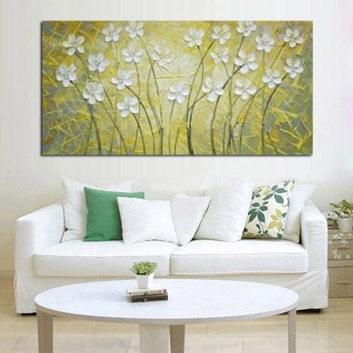 Free Shipping Modern Paintings Wholesale Cheap Oil Paintings On Canvas Painting Wall Modern Abstract Oil Painting Flower Tree