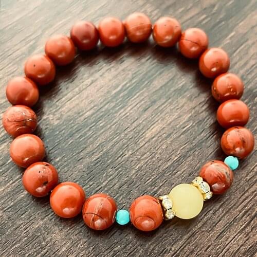 8 mm Boho Bangle Bracelet for Women Men Natural Stone Glass Beaded Birthday Gift Charm Bracelet Jewelry for Women Wholesale