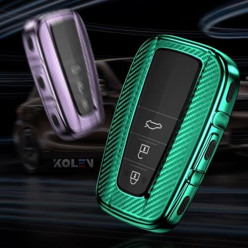 TPU Carbon Fiber Car Remote Key Case Cover Shell For Toyota Camry Corolla RAV4 CHR Prodo Avalon Land Cruiser Prius 2 3 4 Buttons