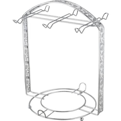 Mug Holder Coffee Rack Coffee Cup Holder Tea Set Stand Dishes Organizer Wrought Iron Mug Drainer Storage Drying Rack Rack