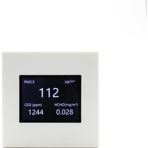 E-Air-06CF homeuse handheld PM1.0 PM2.5 PM10 CO2 carbon dioxide formaldehyde temperature humidity indoor air quality meter