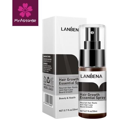 LANBENA Hair Growth Essence Spray Product Preventing Baldness Consolidating Anti Hair Loss Nourish Roots Easy To Carry Hair Care