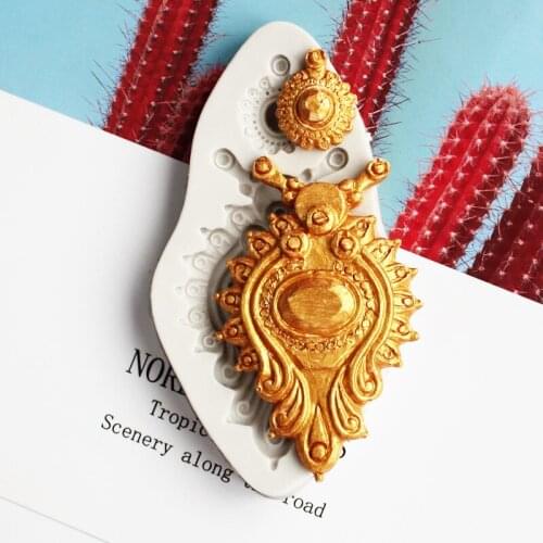 European pattern Mould Fondant Cupcake Molds Silicone Mold Sugarpaste Candy Chocolate Gumpaste Mould Cake Decorating Tools K077