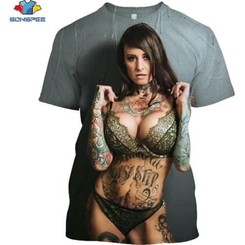 SONSPEE Summer Sexy Goddess Unisex 3D Printed Men Women Harajuku T Shirts Men Fashion Casual Streetwear Hip Hop O-neck Clothes