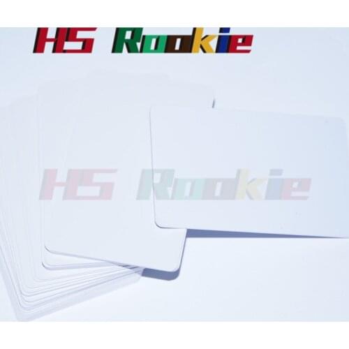 100 glossy White Blank inkjet printable PVC Card Waterproof plastic ID Card business card no chip for Epson for Canon printer