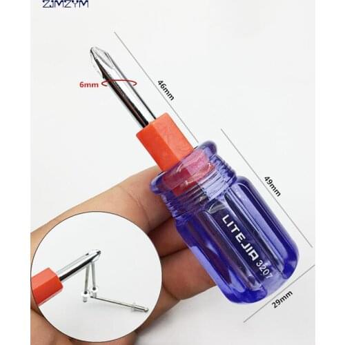 Hot sale 6.0MM Double Head Screwdriver Slotted and Phillips For Repairing Disassemble Tool Magnetic Screwdriver