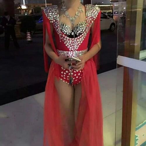 Customize Sexy Singer DJ Stage 3 Pieces Set Clothes Club Pole Dancing Party Clothing Jazz Dance Costume Performance Wear DJ130