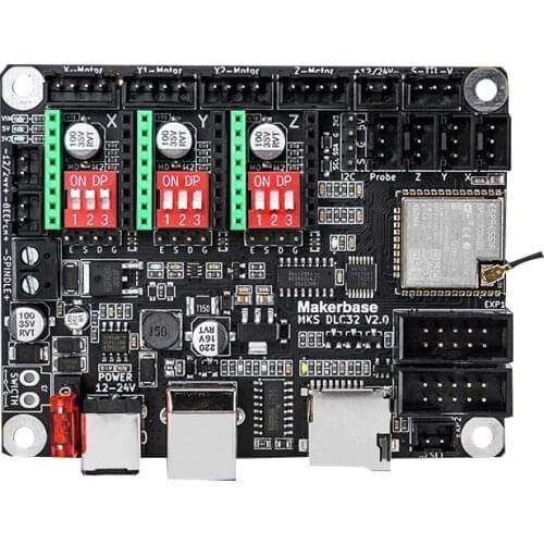 Makerbase MKS DLC32 Offline Controller 32bit ESP32 WIFI GRBL TFT Touch Screen for CNC Laser Engraving Machine 3D Printer Parts