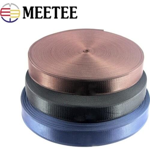 Meetee 3Meter 25/33/38mm Width High-grade Thick Nylon Webbing Bag Strap Knapsack Belt Tape Clothes DIY Sewing Handmade Accessory