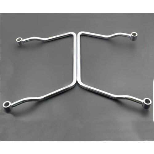 Motorcycle Chrome 12.5cm Saddle bag Support Bars Mounts Bracket For Honda Magna VF250 VF750 VTX1300C Kawasaki Vulcan 1500 Custom