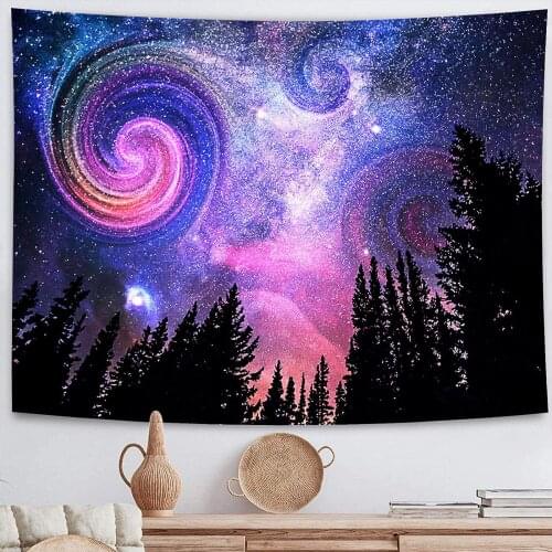 Starry Sky Witchcraft Tapestry Psychedelic Wall Hanging Covering Home Decoration Wall Blanket Tapestry Decoration for Bedroom