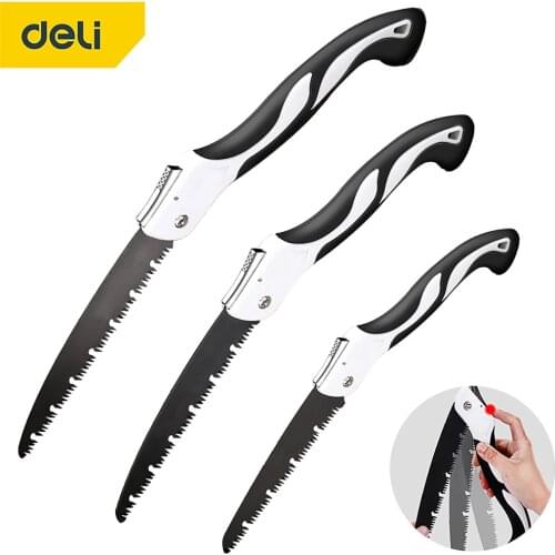 DELI Camping Foldable Saw Portable Secateurs Gardening Pruner 580MM Tree Trimmers Camping Tool for Woodworking Saw Trees