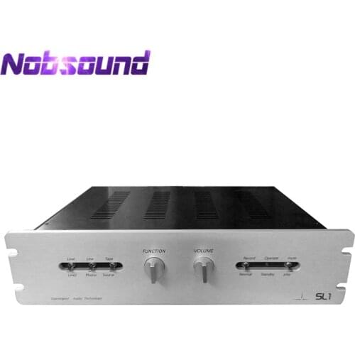 Full Aluminium Cat SL-1 Pre-amp Case Enclosure Chassis DAC box W410*H100*D330 mm