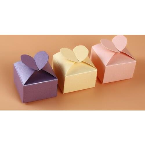 European-Style New Pearl Carton Heart-Shaped Wedding Love Gift Box Personalized Creative Candy Box